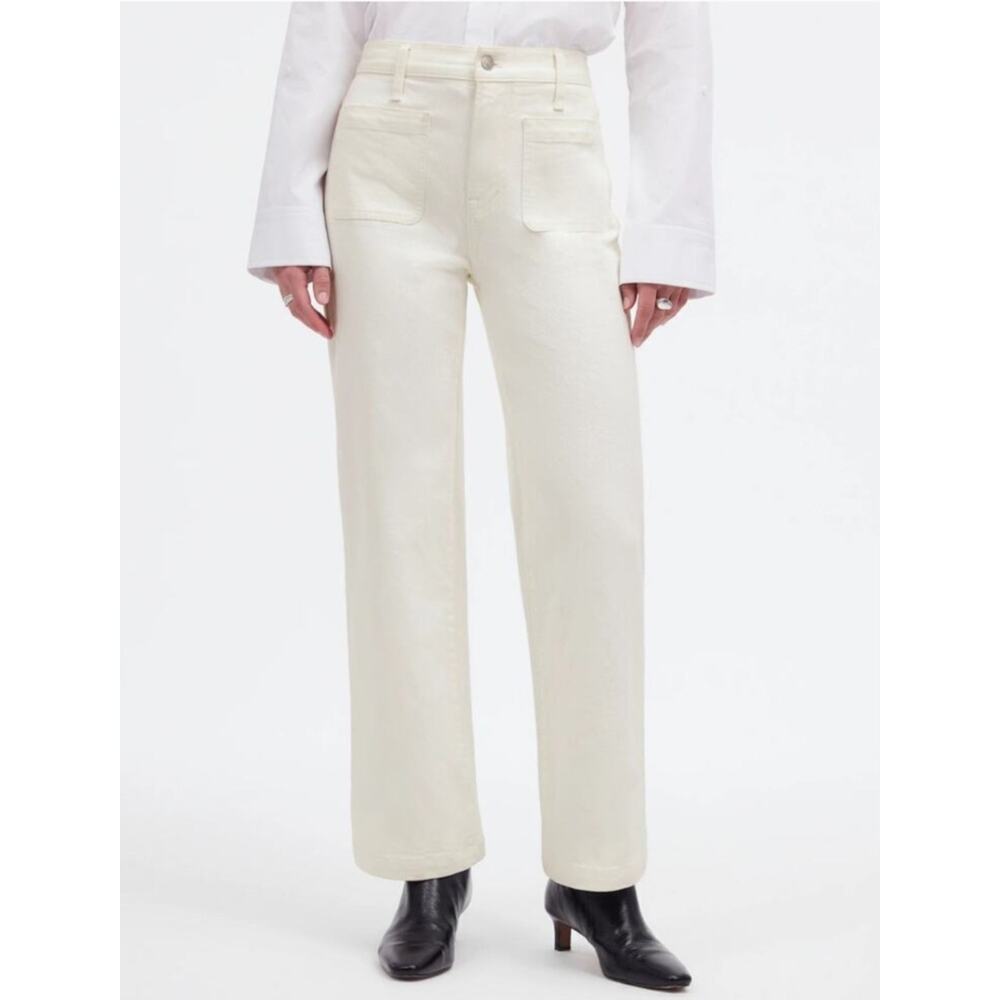 New W/Defect Madewell The Emmett Wide Leg Jeans Size 31